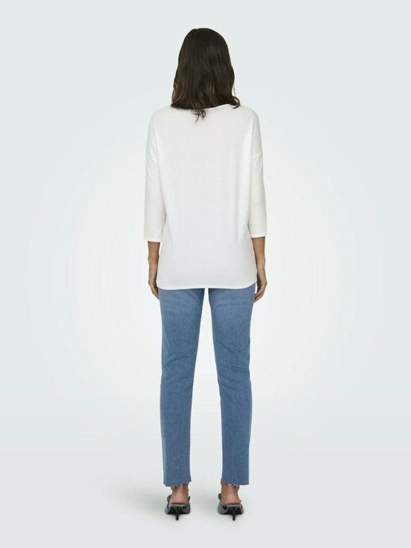 ONLY Biele dámske tričko ONLY Glamour