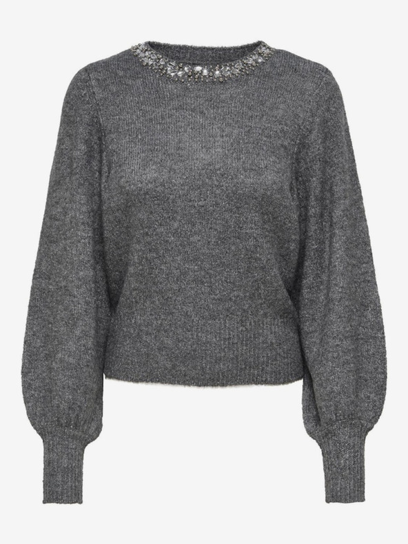 ONLY Šedý dámsky sveter ONLY Elsa