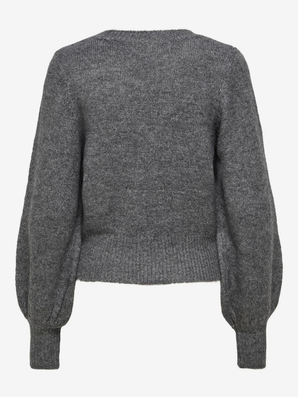 ONLY Šedý dámsky sveter ONLY Elsa