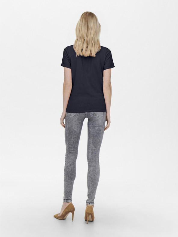 ONLY Tmavomodré dámske tričko ONLY Kita