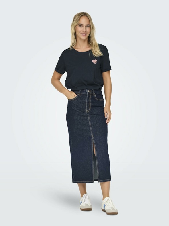 ONLY Tmavomodré dámske tričko ONLY Kita