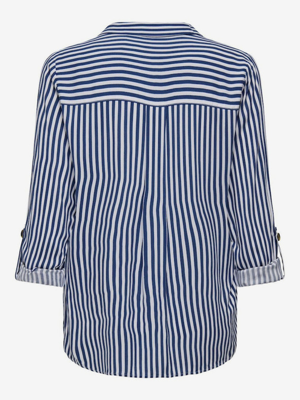 ONLY Bielo-modrá dámska pruhovaná košeľa ONLY Yasmin