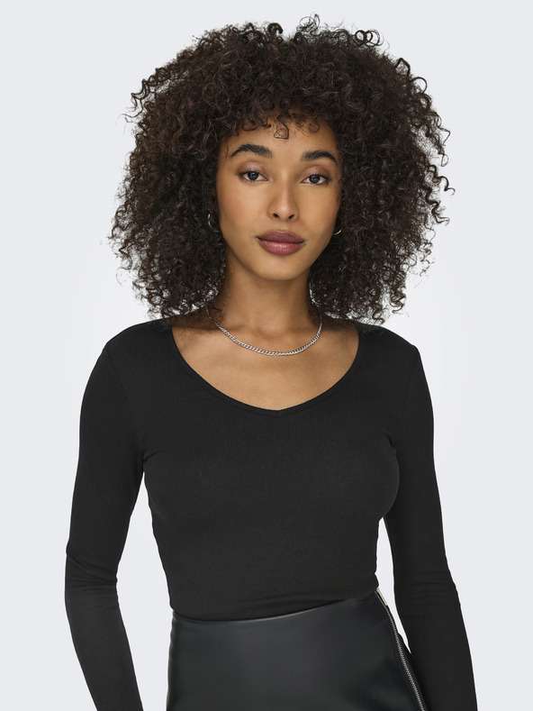 ONLY Čierna dámska košeľa ONLY Kava