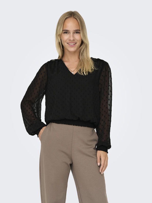 ONLY Čierna dámska blúzka ONLY Elmira