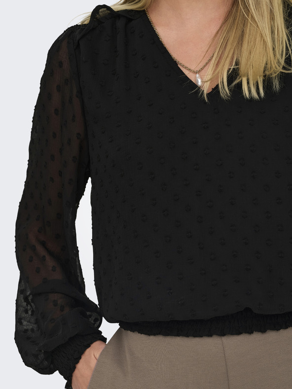 ONLY Čierna dámska blúzka ONLY Elmira