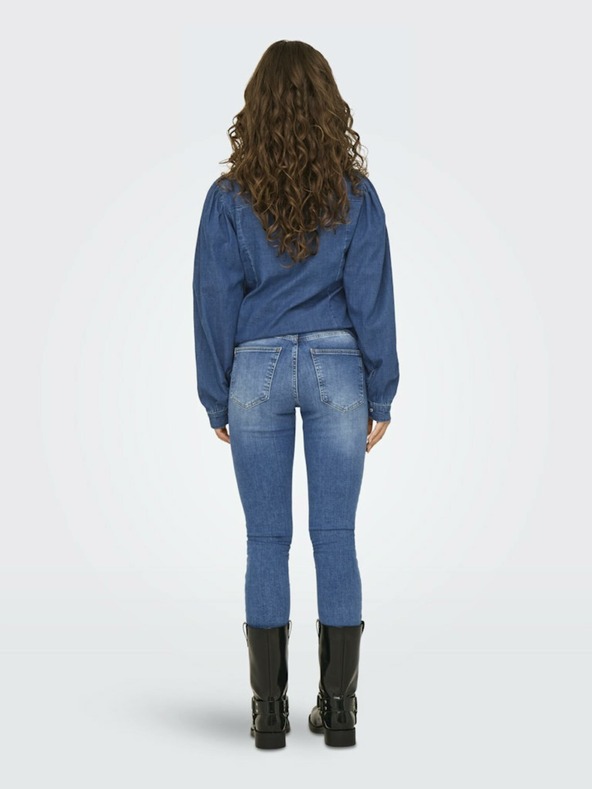 ONLY Modré dámske skinny džínsy ONLY Forever