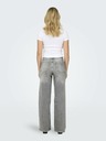 ONLY Svetlošedé dámske džínsy širokého strihu ONLY Madison
