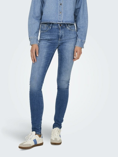 ONLY Modré dámske džínsy skinny fit ONLY Blush