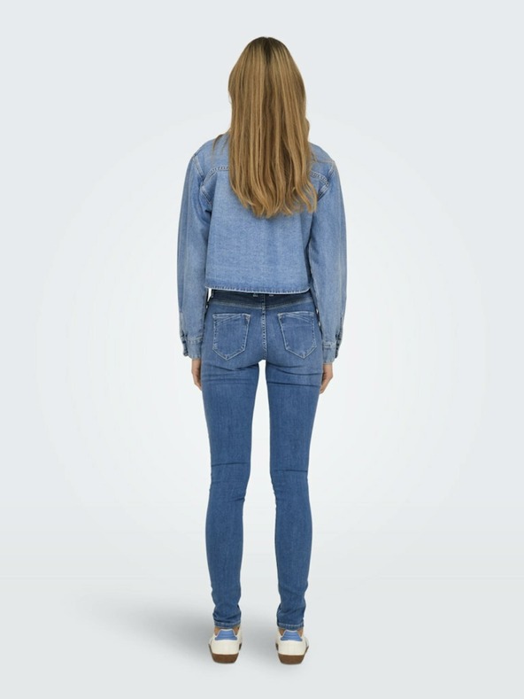 ONLY Modré dámske džínsy skinny fit ONLY Blush