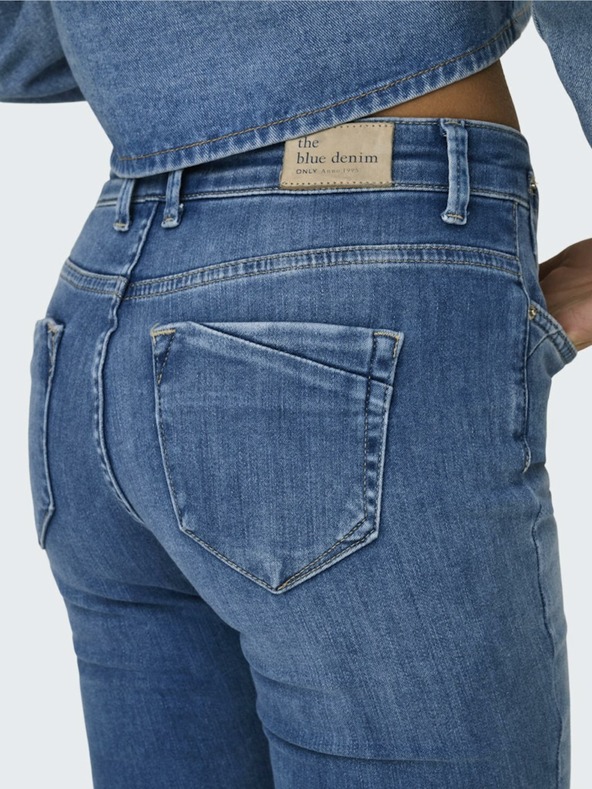 ONLY Modré dámske džínsy skinny fit ONLY Blush