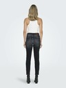 ONLY Čierne dámske džínsy rovného strihu ONLY Emily