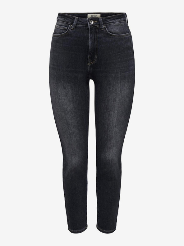 ONLY Čierne dámske džínsy rovného strihu ONLY Emily