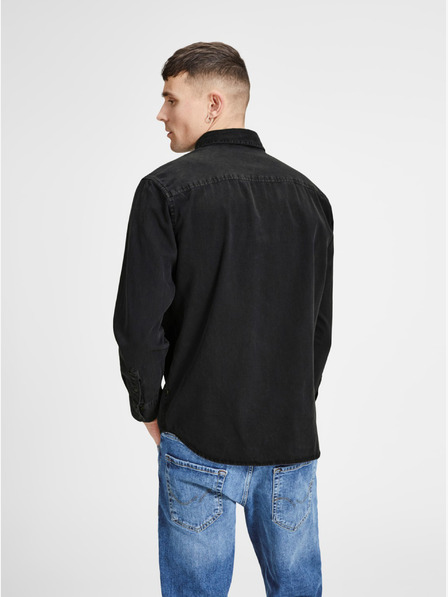 Jack & Jones Čierna džínsová košeľa Jack & Jones