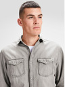 Jack & Jones Šedá džínsová košeľa Jack & Jones