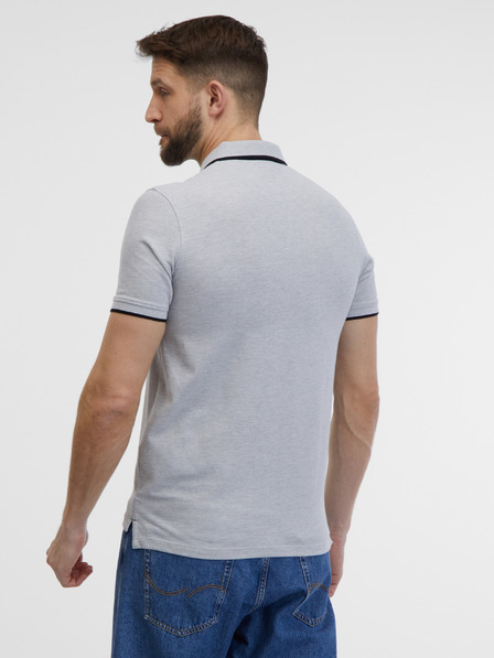Jack & Jones Šedá pruhovaná polokošeľa Jack & Jones Paulos