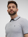Jack & Jones Šedá pruhovaná polokošeľa Jack & Jones Paulos