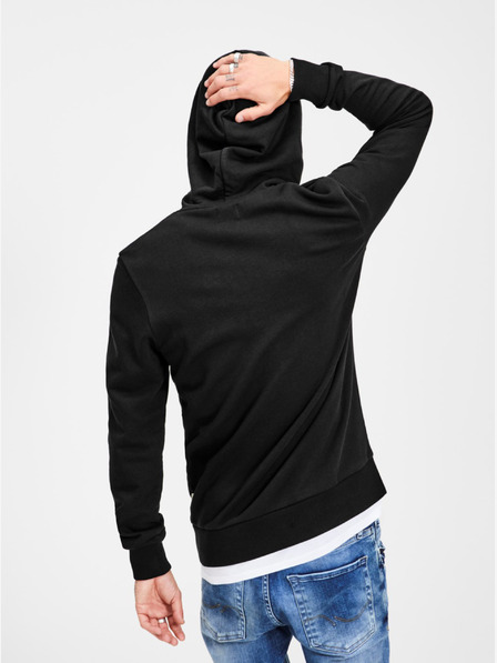 Jack & Jones Čierna mikina Jack & Jones Corp s potlačou