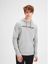 Jack & Jones Šedá žíhaná mikina s potlačou Jack & Jones