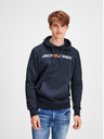 Jack & Jones Tmavomodrá mikina s potlačou Jack & Jones Corp