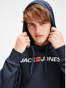 Jack & Jones Tmavomodrá mikina s potlačou Jack & Jones Corp