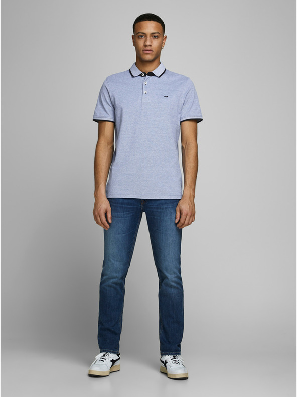 Jack & Jones Svetlomodré polo tričko Jack & Jones Paulos
