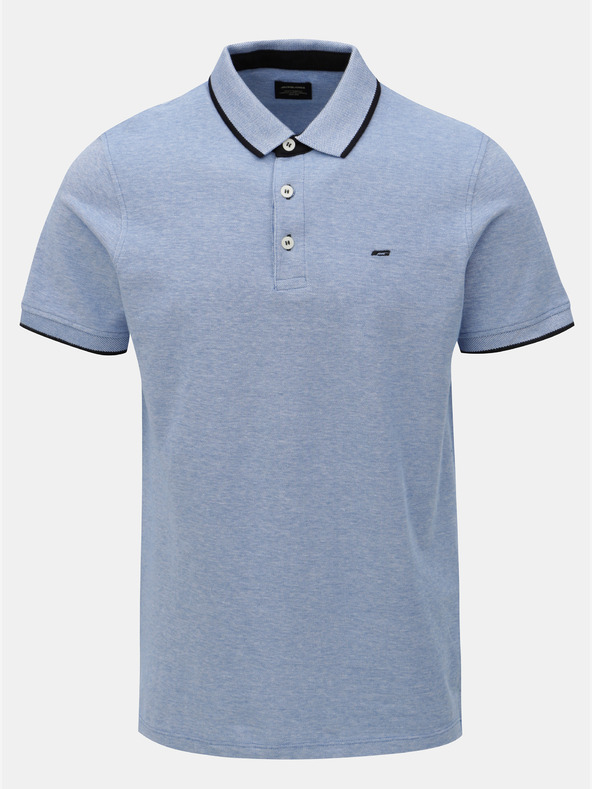 Jack & Jones Svetlomodré polo tričko Jack & Jones Paulos