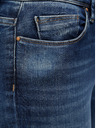 ONLY Modré skinny fit džínsy s roztrhaným efektom ONLY