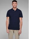 Jack & Jones Modrá základná polokošeľa Jack & Jones