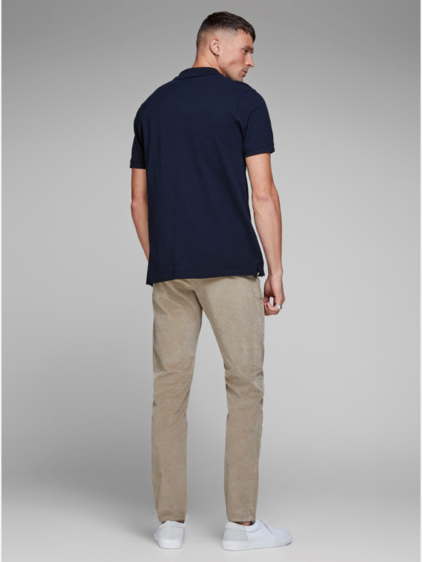 Jack & Jones Modrá základná polokošeľa Jack & Jones