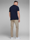 Jack & Jones Modrá základná polokošeľa Jack & Jones