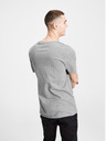 Jack & Jones Jack & Jones šedá pruhovaná polokošeľa s potlačou