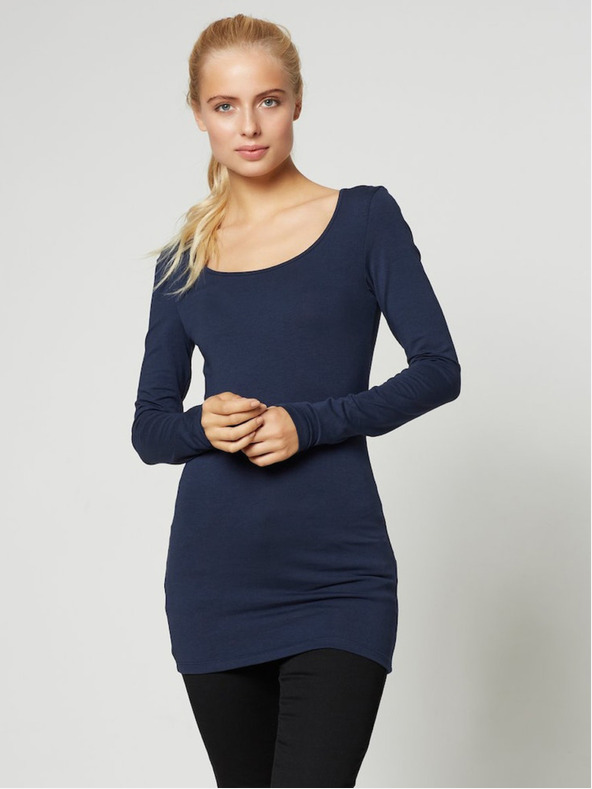 Vero Moda Tmavomodrá dámska košeľa Vero Moda Maxi