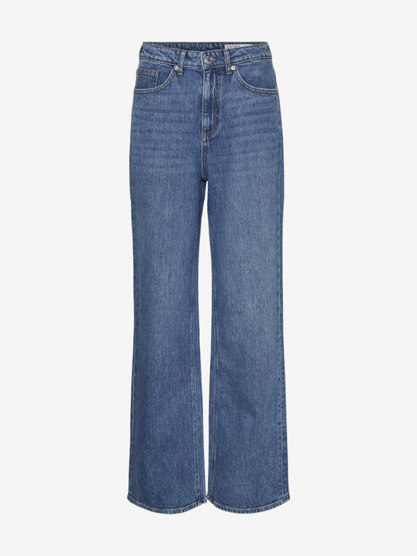 Vero Moda Modré dámske džínsy širokého strihu Vero Moda Tessa