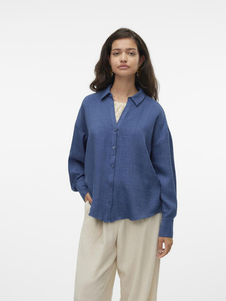 Vero Moda Modré dámske tričko Vero Moda Melaney