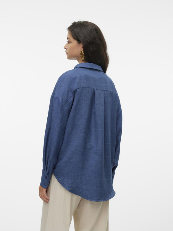 Vero Moda Modré dámske tričko Vero Moda Melaney