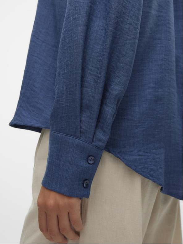 Vero Moda Modré dámske tričko Vero Moda Melaney