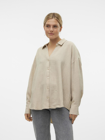 Vero Moda Béžová dámska košeľa Vero Moda Melaney