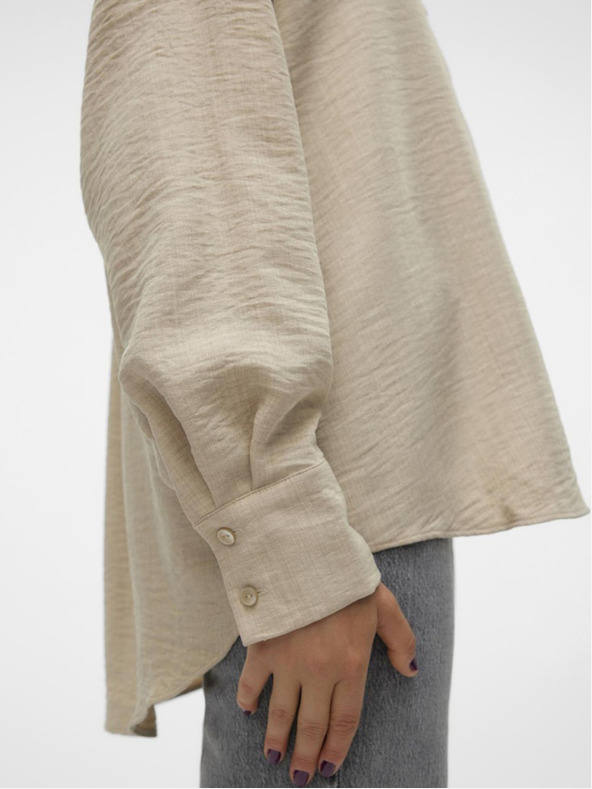 Vero Moda Béžová dámska košeľa Vero Moda Melaney