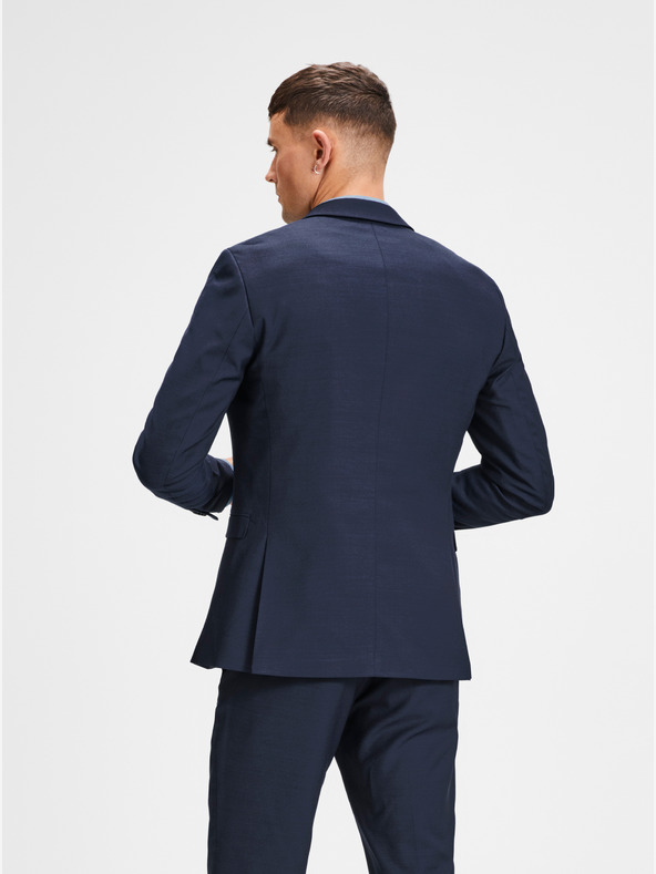 Jack & Jones Jack & Jones Laris tmavomodré sako z vlnenej zmesi