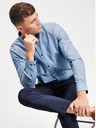 Jack & Jones Jack & Jones Laris tmavomodré oblekové nohavice z vlnenej zmesi
