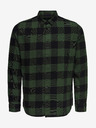 ONLY & SONS Čierno-zelená kockovaná košeľa ONLY & SONS Gudmund