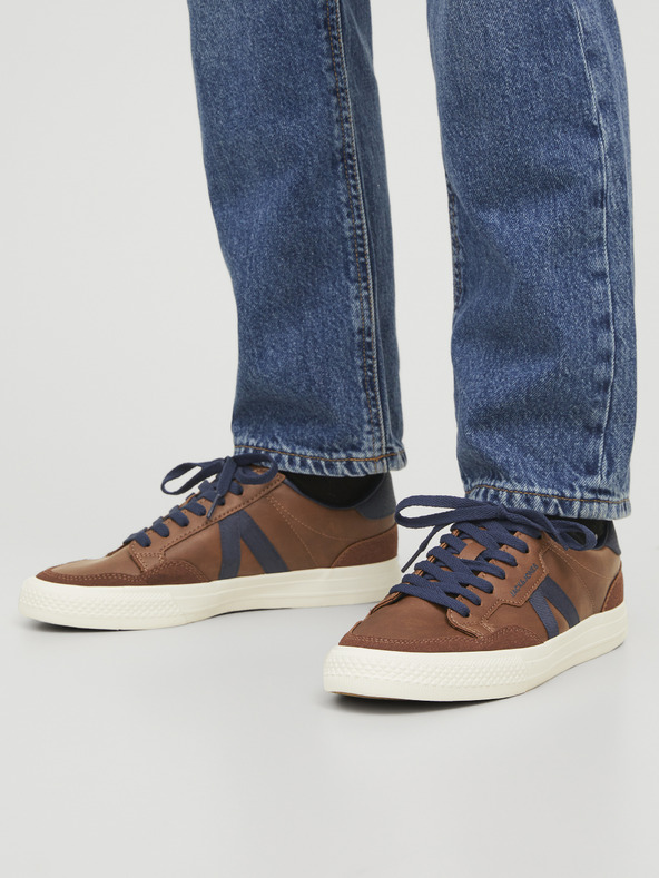 Jack & Jones Hnedé pánske tenisky Jack & Jones Morden