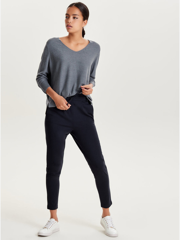 ONLY Tmavomodré nohavice ONLY Poptrash