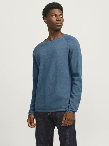 Jack & Jones Modrý pánsky sveter Jack & Jones Hill