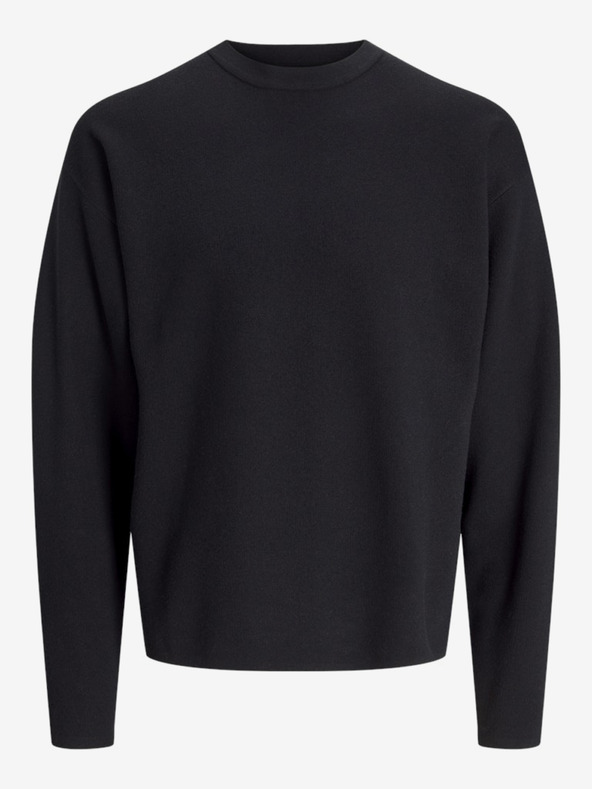 Jack & Jones Čierny pánsky sveter Jack & Jones Urban