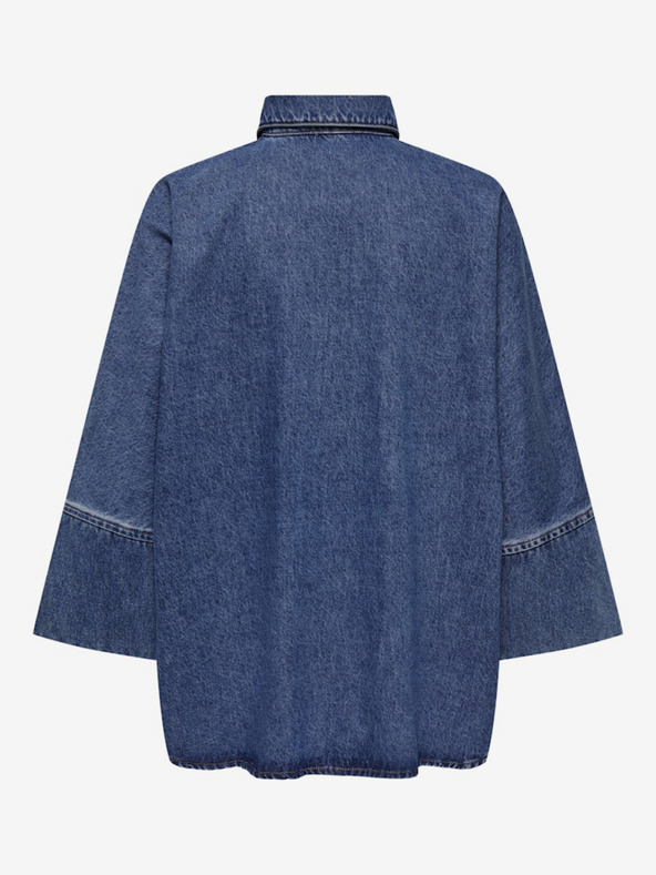 ONLY Modrá dámska džínsová košeľa ONLY Grace