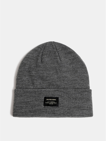 Jack & Jones Šedá pletená zimná čiapka Jack & Jones DNA