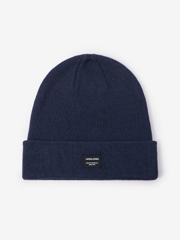 Jack & Jones Tmavomodrá pletená zimná čiapka Jack & Jones DNA