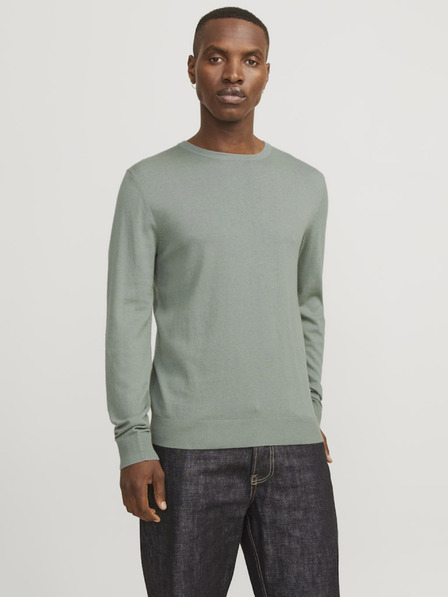 Jack & Jones Zelený pánsky sveter Jack & Jones Emil