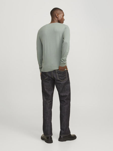 Jack & Jones Zelený pánsky sveter Jack & Jones Emil